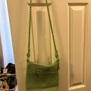The Sak Lime Green Crochet Crossbody Bag